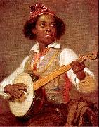 William Sidney Mount Banjo Player oil painting picture wholesale